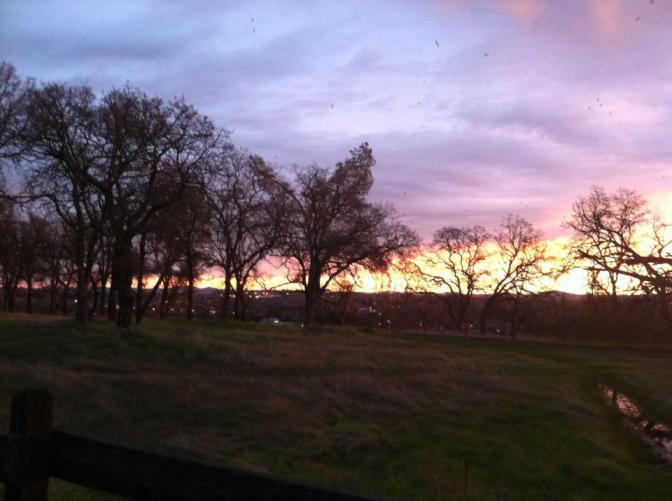 The bluffs near our home.