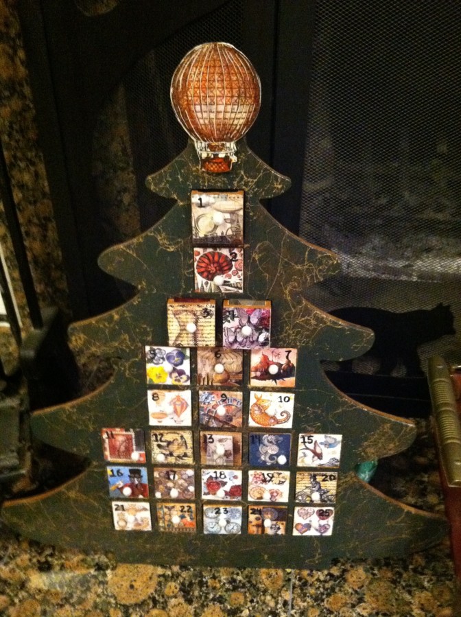 Something new for each and every December night! Thanks again Becky for making this for me. I still love it!