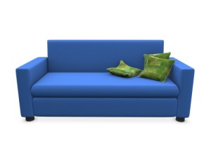 blue couch