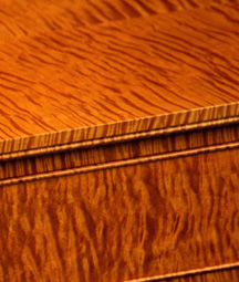 An example of Tiger Maple. It is a favorite of Andrew's and mine. Prized for beauty and character (like Andy and me.)