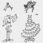 Alien Girl – Cut and Color (with Bonus Earthling Halloween Costumes!)