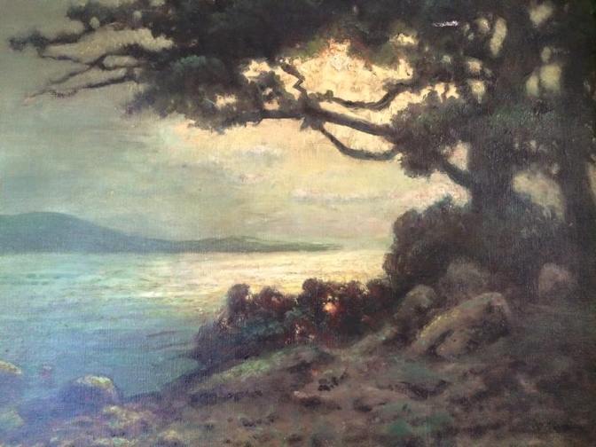 William Keith - Dusk Near Monterey