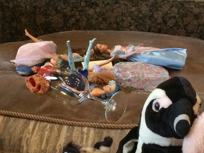 I noticed how drunk the women had become. "What time is it?" Randolpho asked Count Crow. "I believe it is Never More, but you need to go ask Alice."